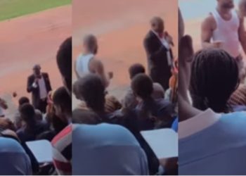 Drama as University student walks up to lecturer during class and offers him weed to smoke