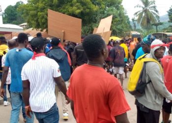 Obuasi Youths Stage demonstration against Leaders over Unemployment and Hardship