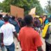 Obuasi Youths Stage demonstration against Leaders over Unemployment and Hardship