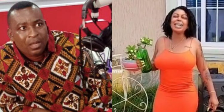 Afia Schwarzenegger Invokes Antoa Deity that if she is lying about having an affair with Chairman Wontumi, the gods should kill Her.