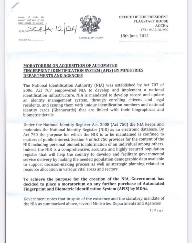 WADR Documents: Bawumia’s lies Crashed again after Documents Prove his Party Contributed less to the Ghana Card.