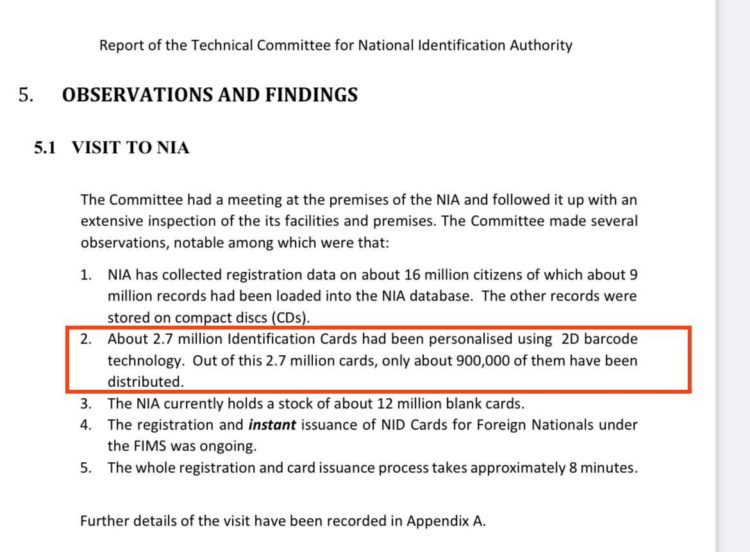 WADR Documents: Bawumia’s lies Crashed again after Documents Prove his Party Contributed less to the Ghana Card.