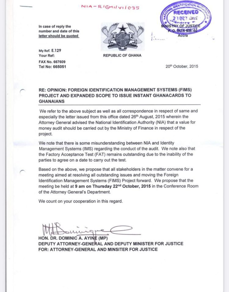 WADR Documents: Bawumia’s lies Crashed again after Documents Prove his Party Contributed less to the Ghana Card.