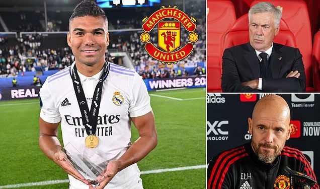 Man United AGREE to sign £60m Casemiro from Real Madrid on a four-year dea