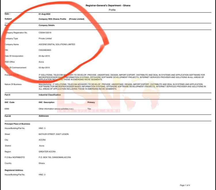 Documents of Ursula Owusu’s Theft as Communication Minister