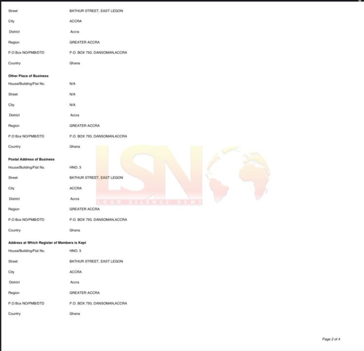 Documents of Ursula Owusu’s Theft as Communication Minister