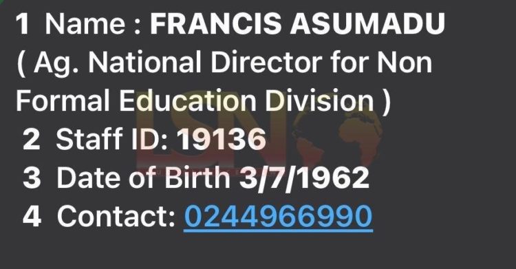 WADR: Controller and Accountant General Shielding Crime by covering up for an Overaged Director of Nonformal Education.