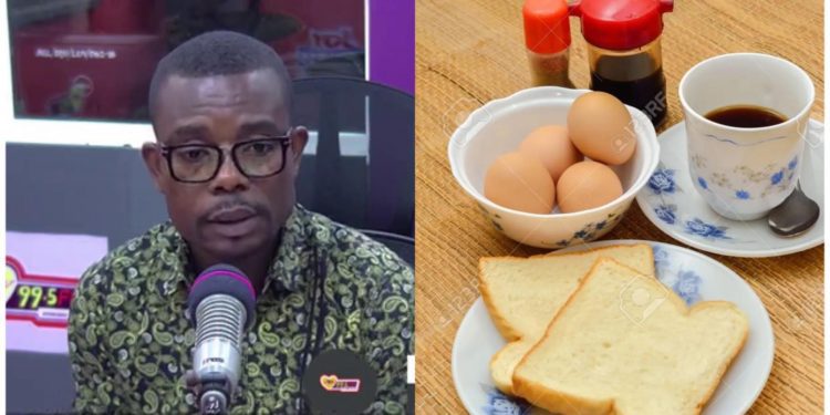 Anyone who earns less than 2,000 cedis must not drink tea with bread and eggs – Economist