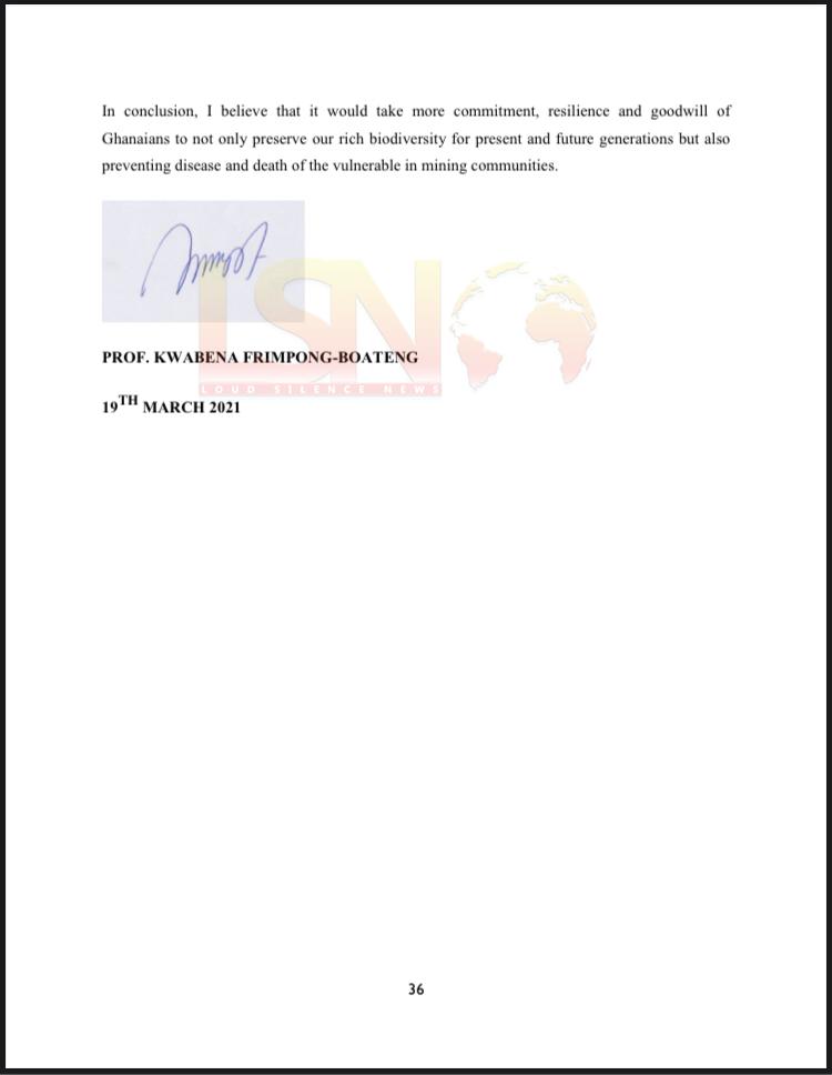 Documents: Jubilee House Galamsey Gangs