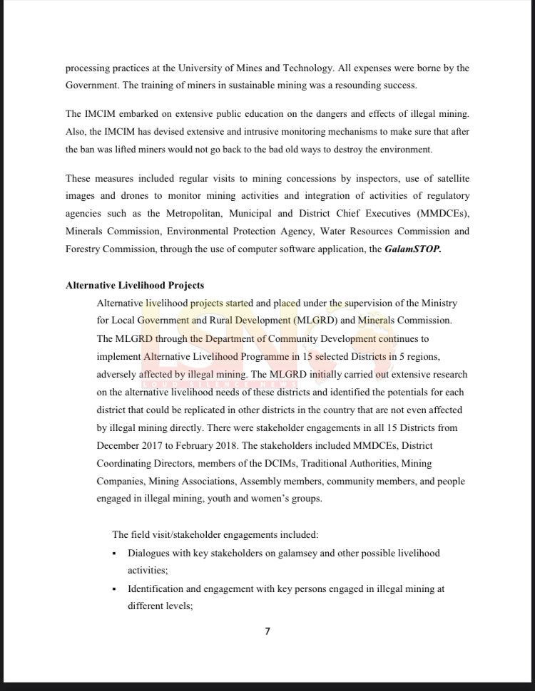 Documents: Jubilee House Galamsey Gangs