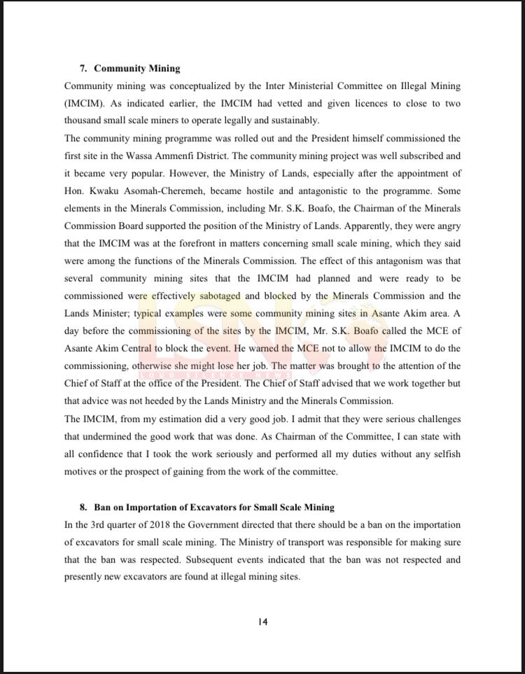 Documents: Jubilee House Galamsey Gangs