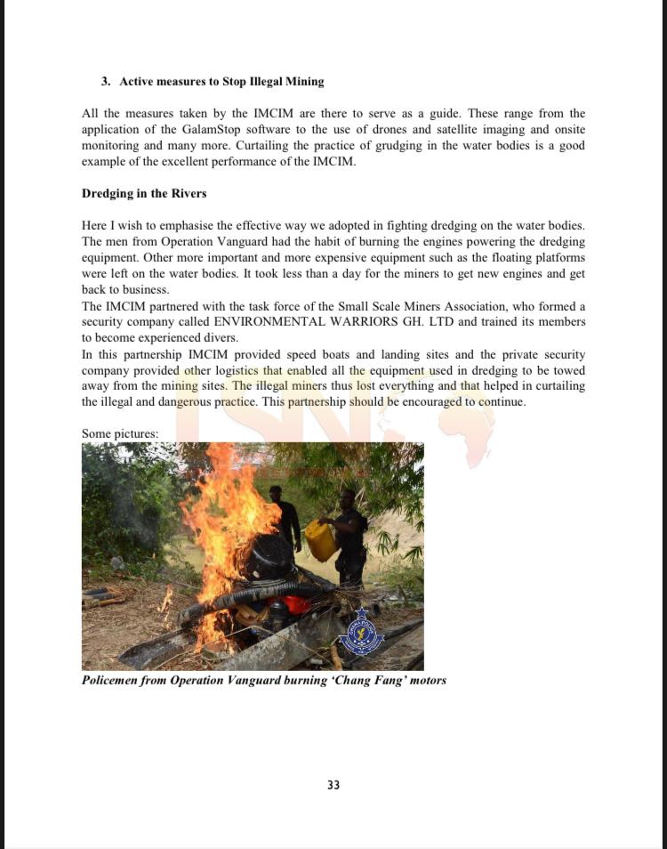 Documents: Jubilee House Galamsey Gangs