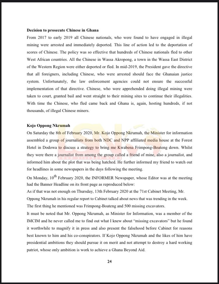 Documents: Jubilee House Galamsey Gangs